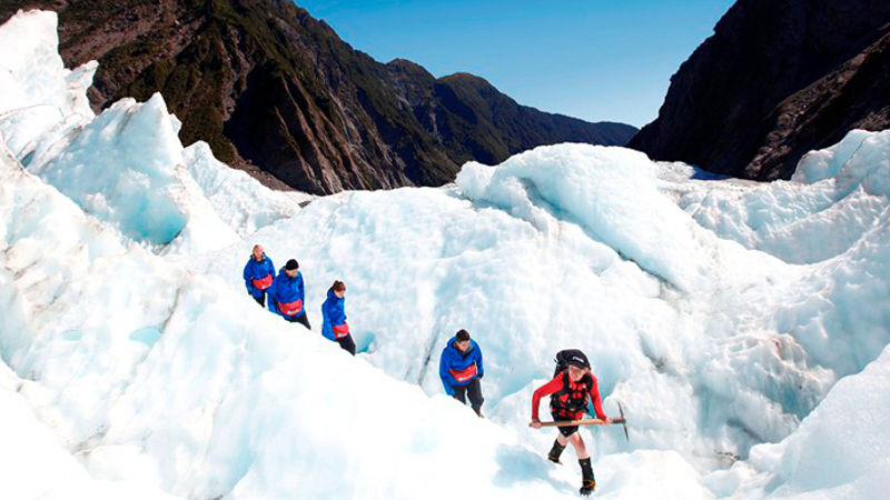 Embark on one of the world’s most breathtaking alpine excursions and get up close and personal to the remarkable beauty and awe-inspiring environment of the Franz Josef Glacier.